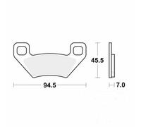 TRW Brake Pads Sintered MCB773SI