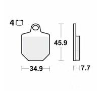 TRW Brake Pads Sintered TRQ front 1 Set MCB For Husaberg FS 570 i.e. 2010-2011