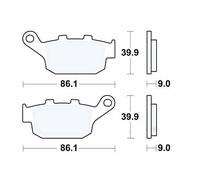 TRW Brake Pad Set MCB841SH - Sintered Rear - Fits Honda CBR 250, CMX 500, NC 700