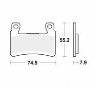 TRW MCB850SV Brake pad set