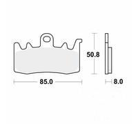 Motorcycle Brake Pads Set Front MCB856SV TRW Sinter Street Genuine Top Quality