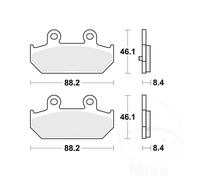 TRW Brake Pads Sintered SRM rear 1 Set MCB75 Fits Suzuki AN 650 Z 2002-2019