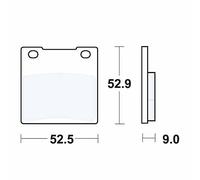 Motorcycle Brake Pads Set MCB531 TRW Allround Organic Genuine Top Quality New