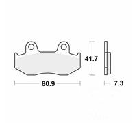 TRW MCB534 Brake pad set