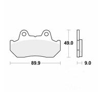 TRW MCB544 Brake pad set