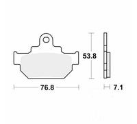 TRW MCB550 Brake pad set
