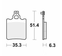 Trw Allround Standard Aprilia Climber 280 R 94 Organic Rear Brake Pads Black