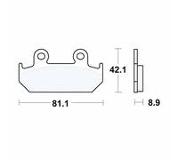 TRW Brake Pads MCB562 – Lucas Allround Organic Standard, Front, Black