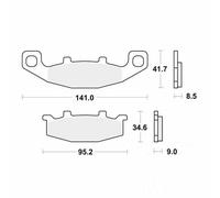 BRAKE PADS SET FITS KAWASAKI SUZUKI FRONT TRW MCB569
