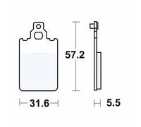 TRW MCB578 Brake pad set