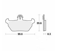 TRW MCB621 Brake pad set