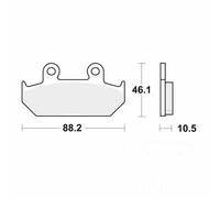 Trw Mcb624 Brake Pads Silver