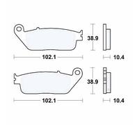 TRW Brake Pads Standard MCB631 Fits BMW C 600 2012-2015