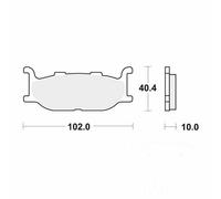Motorcycle Brake Pads Set Front MCB640 TRW Allround Organic Genuine Top Quality