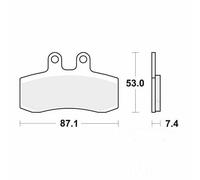 TRW MCB652 Brake pad set