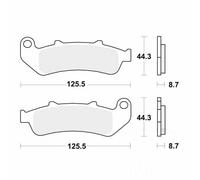 TRW Lucas Brake Pads MCB658 - Organic Silver, Fits Honda CBR1000 (1993–2000)