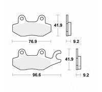 TRW Brake Pads Standard MCB663 Fits Yamaha YBR 250 2007-2013