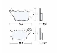 TRW Brake Pads Standard MCB672 Fits Royal Enfield Himalayan 411 2017-2023