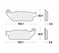 TRW Brake Pads Standard MCB677 Fits Honda GL 1500 1997-2003