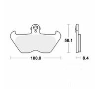 Motorcycle Brake Pads Set Front MCB680 TRW Allround Organic Genuine Top Quality