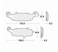 TRW Brake Pads MCB682 – Organic – Fits Kawasaki VN800, Suzuki GSX600/DR800, GPZ1100