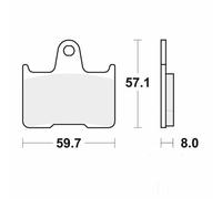 Trw Allround Harley Davidson Xl 1200 C Sportster Custom 15 Organic Rear Brake Pads Black
