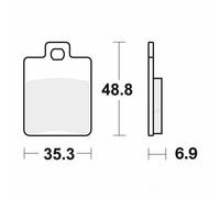 Trw Mcb695 Organic Brake Pads Clear