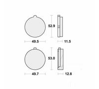 TRW MCB72 Brake pad set