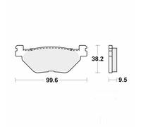 TRW Brake Pads Standard MCB731 Fits Yamaha XVS 950 2009-2015