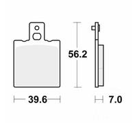 TRW MCB75 Brake pad set