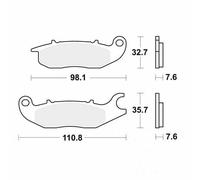 TRW Brake Pad Set MCB759 - Fits Honda MSX 125 (2013-2024), ANF 125 (2003-2012)