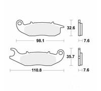 TRW Brake Pads Standard MCB818 Fits Derbi Senda 125 2008-2016