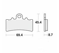 TRW Brake Pads Standard MCB834 Fits BMW CE04 0 2022-2024