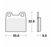TRW Brake Pads Allround Organic Standard BMW R45 N78 Front Black