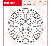 Motorcycle Brake Disc 292mm MST500 TRW Set Genuine Top Quality Guaranteed New