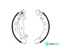 TRW BRAKE SHOE SET GS8814 FOR FORD