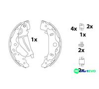TRW BRAKE SHOE SET GS8820 FOR KIA