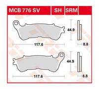 TRW Brakepads Organic ECE R90 homologated