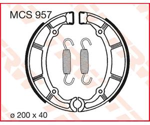 TRW Brakeshoes Organic MCS 957