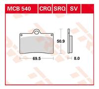 Trw Carbon Race Aprilia Rs 250 96 Front Brake Pads