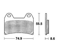 Trw Carbon Race Longlife Aprilia Rs 250 02 Sintered Front Brake Pads
