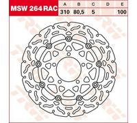 TRW Contoured Floating Brake Disc For Kawasaki GTR 1400 2008-2011 Front