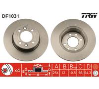 TRW DF1031 Brake disc
