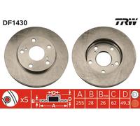 TRW DF1430 Brake disc