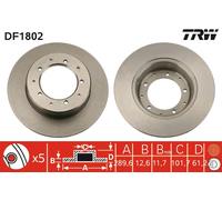 TRW DF1802 Brake disc