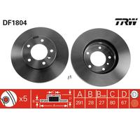 TRW DF1804 Brake disc