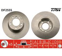 TRW DF2555 Brake disc