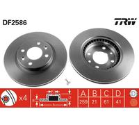 TRW DF2586 Brake disc