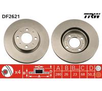 TRW DF2621 Brake Disc for VOLVO