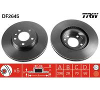 TRW DF2645 Brake disc